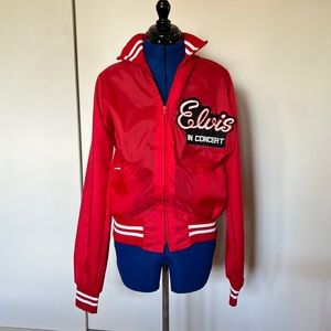 Vintage Red 70s Elvis in Concert TCB Tour Jacket Small